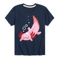 thumbnail image 1 of Instant Message - Gamer - Pixel Axolotl - Toddler & Youth Short Sleeve Graphic T-Shirt, 1 of 6