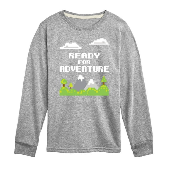 Instant Message - Gamer - Ready for Adventure - Toddler & Youth Long Sleeve Graphic T-Shirt
