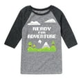 thumbnail image 1 of Instant Message - Gamer - Ready for Adventure - Toddler & Youth Raglan Graphic T-Shirt, 1 of 6
