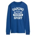 thumbnail image 1 of Instant Message - Gaming Is My Favorite Sport - Men's Long Sleeve Graphic T-Shirt, 1 of 5