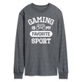 thumbnail image 1 of Instant Message - Gaming Is My Favorite Sport - Men's Long Sleeve Graphic T-Shirt, 1 of 5