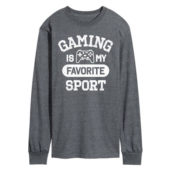 Instant Message - Gaming Is My Favorite Sport - Men's Long Sleeve Graphic T-Shirt