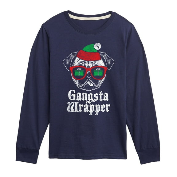 Instant Message - Gangsta Wrapper  - Kids Long Sleeve Tee