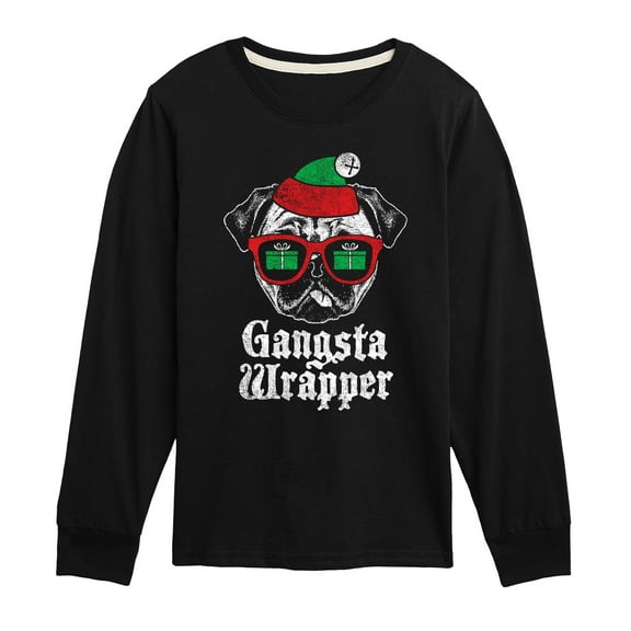Instant Message - Gangsta Wrapper  - Kids Long Sleeve Tee