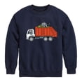 thumbnail image 1 of Instant Message - Garbage Truck Boys - Toddler & Youth Crewneck Fleece Sweatshirt, 1 of 6