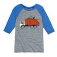 thumbnail image 1 of Instant Message - Garbage Truck Boys - Toddler & Youth Raglan Graphic T-Shirt, 1 of 5