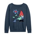 thumbnail image 1 of Instant Message - Gardening Gnome - Women's Lightweight French Terry Long Sleeve Shirt, 1 of 6