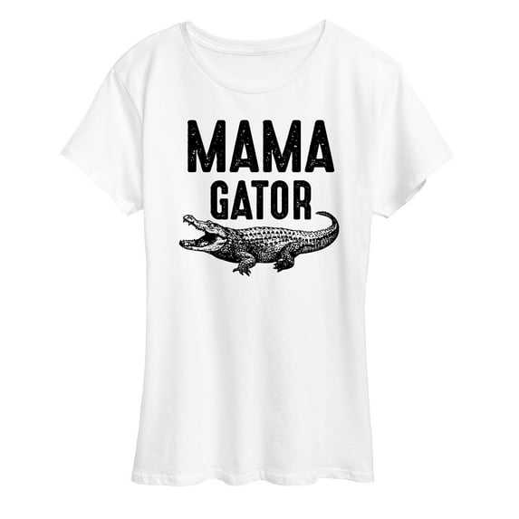 Instant Message - Gator Mama - Florida Mom Dad Gift - Women's Short Sleeve Graphic T-Shirt