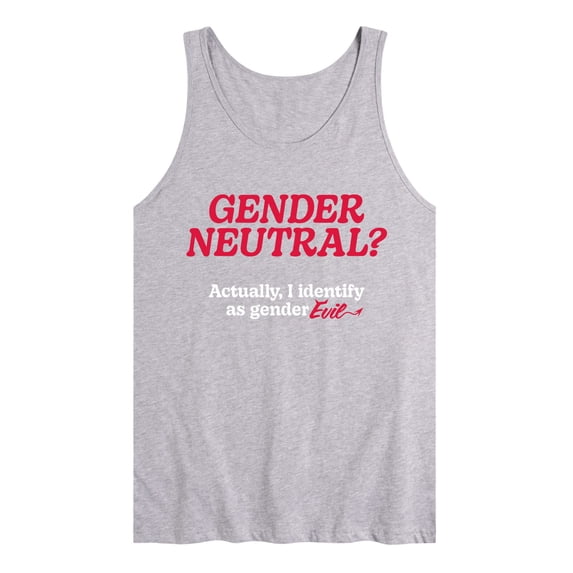 Instant Message - Gender Neutral Gender Evil Graphic Tank Top