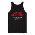 thumbnail image 1 of Instant Message - Gender Neutral Gender Evil Graphic Tank Top, 1 of 5