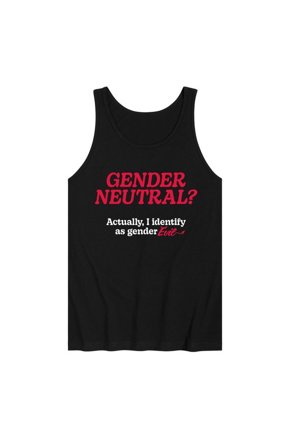 - Gender Neutral Gender Evil - LGBT Pride Ally - Men's Jersey Tank