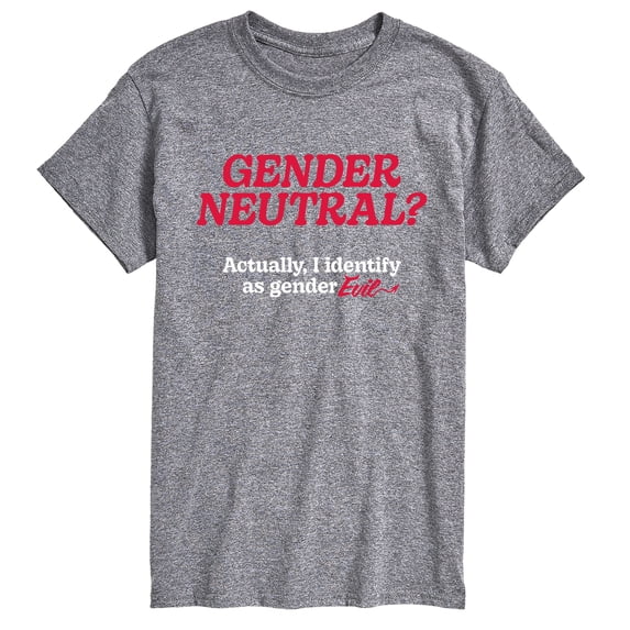 Instant Message - Gender Neutral Gender Evil - Men's Short Sleeve Graphic T-Shirt