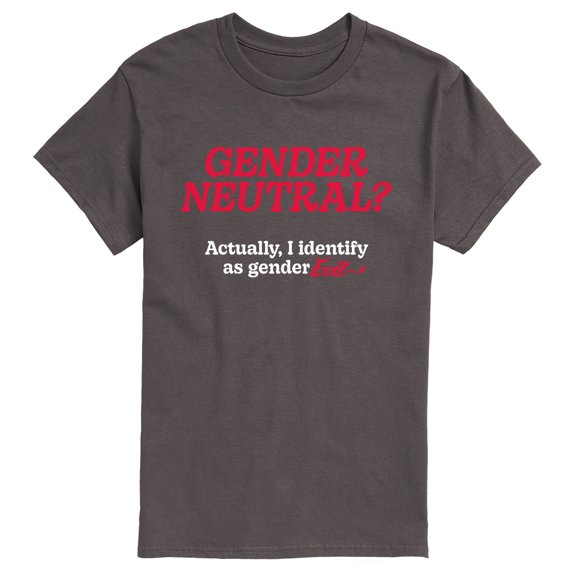 Instant Message - Gender Neutral Gender Evil - Men's Short Sleeve Graphic T-Shirt