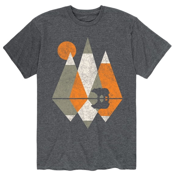 Instant Message - Geo Mountains Short Sleeve Graphic T-Shirt