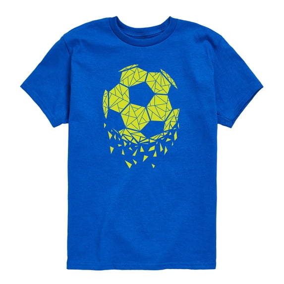 Instant Message - Geometric Soccer Ball - Toddler Boys Short Sleeve Graphic T-Shirt