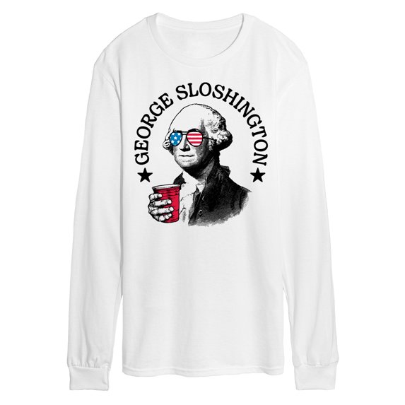 Instant Message - George Sloshington - Men's Long Sleeve T-Shirt