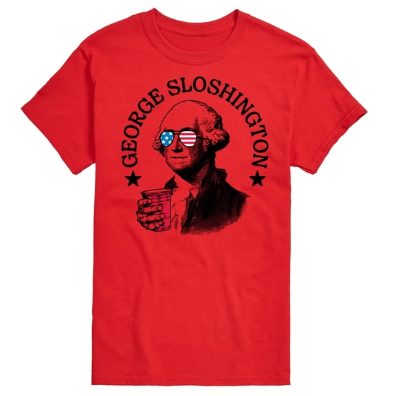 Instant Message - George Sloshington - Men's Short Sleeve Graphic T-Shirt