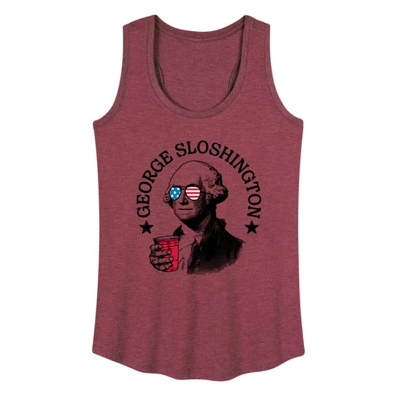 Instant Message - George Sloshington - Women's Racerback Tank Top