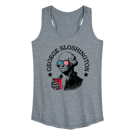 Instant Message - George Sloshington - Women's Racerback Tank Top