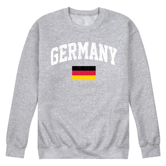 Instant Message - Germany Flag - Men's Crew Neck Fleece Pullover