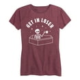 thumbnail image 1 of Instant Message - Get In Loser Skeleton - Women's Short Sleeve Graphic T-Shirt, 1 of 5