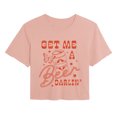 thumbnail image 1 of Instant Message - Get Me Beer Darlin' Cropped Graphic T-Shirt, 1 of 4