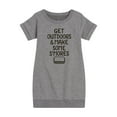 thumbnail image 1 of Instant Message - Get Outdoors & Make S'mores - Toddler & Youth Girls Fleece Dress, 1 of 6