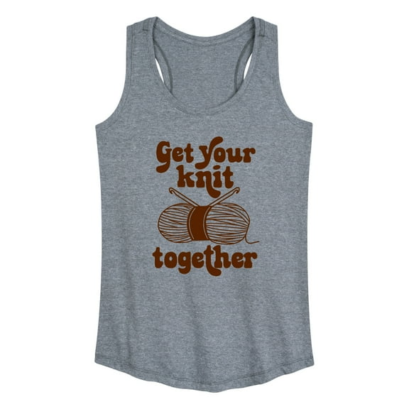 Instant Message - Get Your Knit Together - Women's Racerback Tank Top