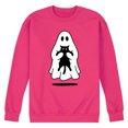 thumbnail image 1 of Instant Message - Ghost Holding Black Cat - Men's Crew Fleece Sweatshirts, 1 of 4