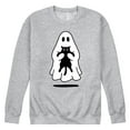 thumbnail image 1 of Instant Message - Ghost Holding Black Cat - Men's Crew Fleece Sweatshirts, 1 of 5