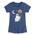thumbnail image 1 of Instant Message - Ghost Pumpkin Balloon -Youth Girls Short Sleeve T-Shirt, 1 of 5