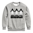 thumbnail image 1 of Instant Message - Ghosts Don't Do Homework - Toddler & Youth Crewneck Fleece Sweatshirt, 1 of 6
