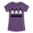 thumbnail image 1 of Instant Message - Ghosts Dont Do Homework  - Toddler & Youth Girls Short Sleeve Graphic T-Shirt, 1 of 6