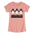 thumbnail image 1 of Instant Message - Ghosts Dont Do Homework  - Toddler & Youth Girls Short Sleeve Graphic T-Shirt, 1 of 7