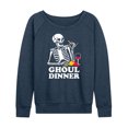 thumbnail image 1 of Instant Message - Ghoul Dinner - Women's Lightweight French Terry Long Sleeve Shirt, 1 of 6