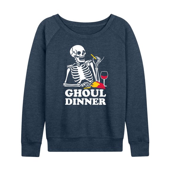 Instant Message - Ghoul Dinner - Women's Lightweight French Terry Long Sleeve Shirt