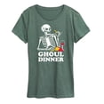 thumbnail image 1 of Instant Message - Ghoul Dinner - Women's Short Sleeve Graphic T-Shirt, 1 of 7