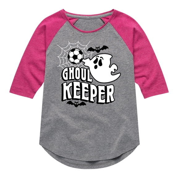 Instant Message - Ghoul Keeper - Toddler & Youth Girls Raglan Graphic T-Shirt