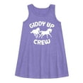 thumbnail image 1 of Instant Message - Giddy Up Crew - Toddler & Youth Girls A-line Dress, 1 of 5
