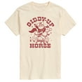 thumbnail image 1 of Instant Message - Giddy Up Jingle Horse - Men's Short Sleeve Graphic T-Shirt, 1 of 5