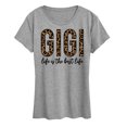 thumbnail image 1 of Instant Message - Gigi Life Is The Best Life - Women's Short Sleeve Graphic T-Shirt, 1 of 5