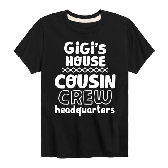 Instant Message - Gigi's House Cousin Crew HQ - Toddler And Youth Short Sleeve Graphic T-Shirt