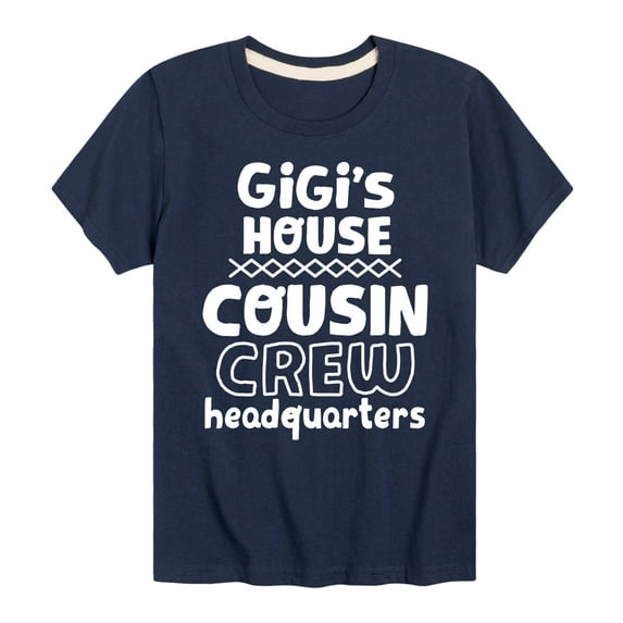 Instant Message - Gigi's House Cousin Crew HQ - Toddler And Youth Short Sleeve Graphic T-Shirt