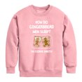 thumbnail image 1 of Instant Message - Gingerbread Men Cookie Sheets Christmas Graphic Long Sleeve Fleece Sweatshirt, 1 of 5