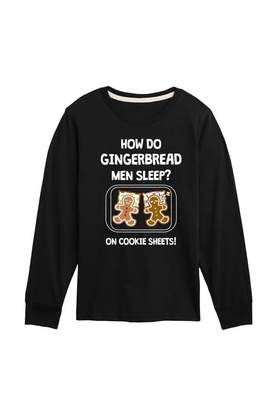 - Gingerbread Men Cookie Sheets Christmas - Toddler & Youth Long Sleeve Graphic T-Shirt