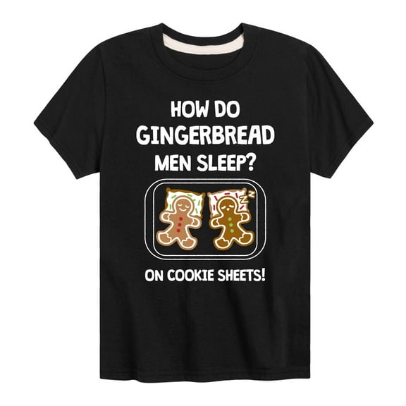 Instant Message - Gingerbread Men Cookie Sheets Christmas - Toddler & Youth Short Sleeve Graphic T-Shirt