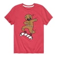 thumbnail image 1 of Instant Message - Gingerbread Skater Christmas - Toddler & Youth Short Sleeve Graphic T-Shirt, 1 of 6