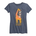 thumbnail image 1 of Instant Message - Giraffe Carrying Books Short Sleeve Graphic T-Shirt, 1 of 5