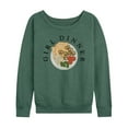 thumbnail image 1 of Instant Message - Girl Dinner Charcuterie - Women's Lightweight French Terry Long Sleeve Shirt, 1 of 6