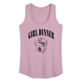 thumbnail image 1 of Instant Message - Girl Dinner Chinese Takeout - Ladies Racerback Tank, 1 of 6